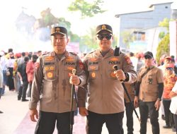 Dihadiri Kapolda Riau, Kapolres Rohil Pimpin Langsung Pengamanan Festival Bakar Tongkang di Bagansiapiapi