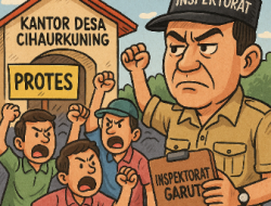 Geger !! Warga Geruduk Kantor Desa Cihaurkuning, Inspektorat Bergerak Cepat