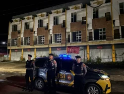 Sat Samapta Polres Kukar Gelar Patroli Blue Light, Wujudkan Situasi Aman dan Kondusif di Malam Hari