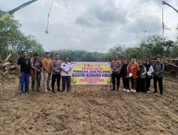 Polres Kuansing Dukung Program Ketahanan Pangan Lewat Penanaman Jagung Pipil di Dua Kecamatan