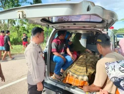 Polsek Kembang Janggut Tangani Kecelakaan Maut di Jalan Poros Bukit Layang