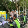 HUT ke-77, Polwan Polres Kukar Gelar Pemeriksaan Kesehatan Gratis untuk Warga