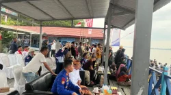 Sat Polairud Polres Kukar Amankan Lomba Balap Perahu Ketinting di Erau Adat Kutai 2025