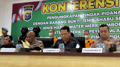 Ungkap Jaringan Narkotika Internasional, Polres Meranti Sita 30 Kilogram Sabu, Ribuan Catridge Liquid Lamborghini dan Happy Water