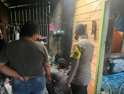 Korsleting Listrik Picu Kebakaran, Polsek Kembang Janggut Sigap Lakukan Penanganan