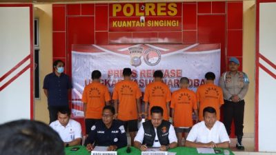 Polres Kuansing Gelar Press Release Ungkap Kasus Narkoba Periode Agustus–Oktober 2025