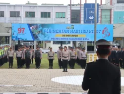 Polres Metro Tangerang Kota Gelar Upacara Peringatan Hari Ibu ke-97 Tahun 2025