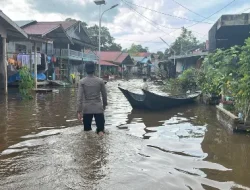 Polsek Kenohan Lakukan Pemantauan Banjir, Sejumlah Wilayah Terendam Akibat Luapan Sungai