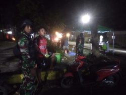 Patroli Malam Koramil 03/Cabang Bungin Sasar Titik Rawan Begal dan Premanisme