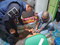 Polsek Anggana Respon Cepat Evakuasi Warga yang Ditemukan Meninggal Dunia di Desa Anggana