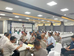 Tingkatkan Akuntabilitas, Kapolres Kukar Pimpin Jajaran Hadiri Riviu Audit Kinerja Itwasum Polri di Samarinda