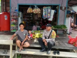 Bhabinkamtibmas Sambang Dan Silahturahmi Berikan Himbauan Dan Pesan Kamtibmas