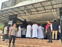 Bhabinkamtibmas Polsek Loa Janan Lakukan Pengamanan Ibadah Mingguan