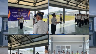 Wujudkan Zona Integritas, Lapas Kumbang Gelar Ikrar Bersama Bebas Narkoba dan Handphone Ilegal