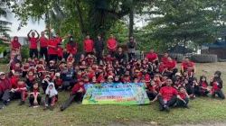 Tanamkan Karakter Sejak Dini, Sat Brimob Polda Kaltim Gelar ‘Outdoor Learning’ bersama Siswa SD KPS Balikpapan