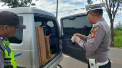 Perketat Jalur Poros, Polsek Anggana Lakukan Pemetaan dan Razia Antisipasi Mobilisasi Massa Unras ke Samarinda