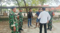 Danramil 11 Pebayuran Tinjau Lokasi Pembangunan KDKMP di Karangreja