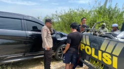 Tabrakan di Tikungan Tajam Dusun Oloy, Polsek Muara Muntai Amankan Evakuasi dan Olah TKP