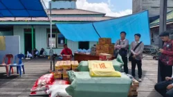 Kawal Penyaluran Bantuan Korban Kebakaran Desa Liang, Polsek Kota Bangun Pastikan Distribusi Logistik Aman dan Tepat Sasaran