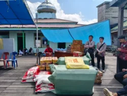 Kawal Penyaluran Bantuan Korban Kebakaran Desa Liang, Polsek Kota Bangun Pastikan Distribusi Logistik Aman dan Tepat Sasaran