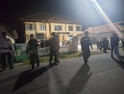 Akibat Maraknya Kejahatan, Koramil dan Polsek Pebayuran Gelar Patroli Gabungan di Kertasari