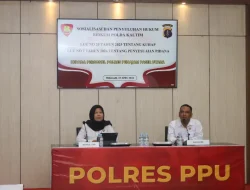 Perkuat Pemahaman Hukum, Bidkum Polda Kaltim Gelar Sosialisai dan Penyuluhan Aturan Hukum Terbaru di Polres PPU