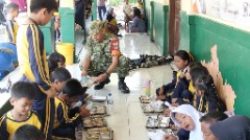 Babinsa Kawal Distribusi Makanan Bergizi SPPG Karangjaya 1 & 2, Ribuan Siswa dan Posyandu Terlayani