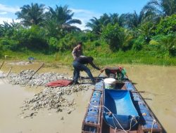 Respons Cepat Laporan 110, Polres Kuansing Tertibkan dan Musnahkan Peralatan Peti di Kuantan Tengah