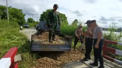 Sinergi Membangun Desa, Polsek Muara Muntai Resmikan Jembatan Merah Putih di Desa Kayu Batu
