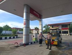Polres Dumai dan Polsek Jajaran Melaksanakan Patroli, Pastikan Seluruh SPBU Aman Kondusif