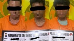 Polsek Kuantan Mudik Ungkap Kasus Sabu di Air Buluh, 3 Orang Diamankan, 2 DPO