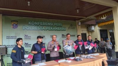 Polisi Ungkap Jejak Pelarian 4 Pembunuh Lansia di Rumbai Pekanbaru hingga Ditangkap
